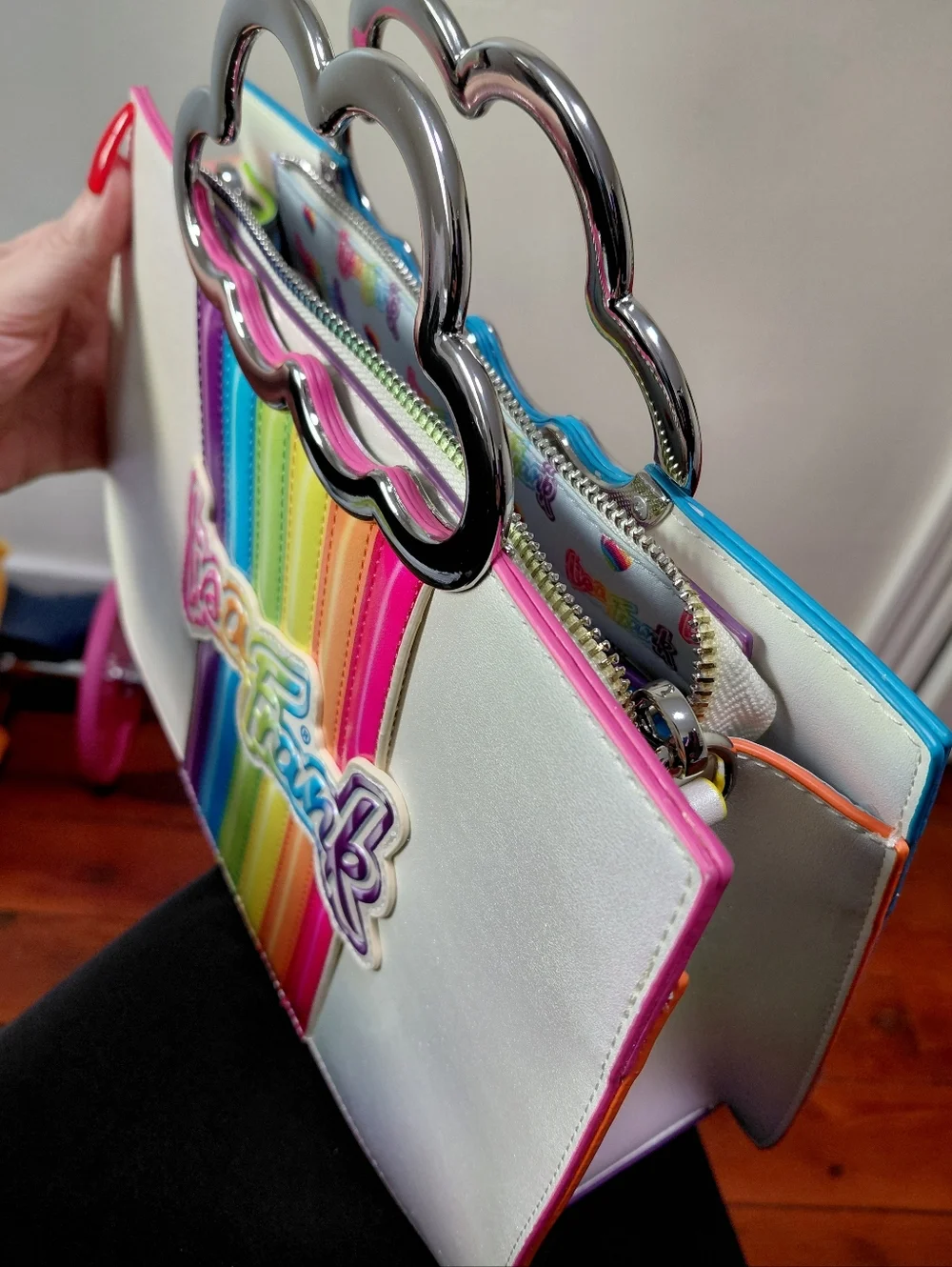 Lisa Frank Loungefly Crossbody Tote Bag - Picture 5 of 13
